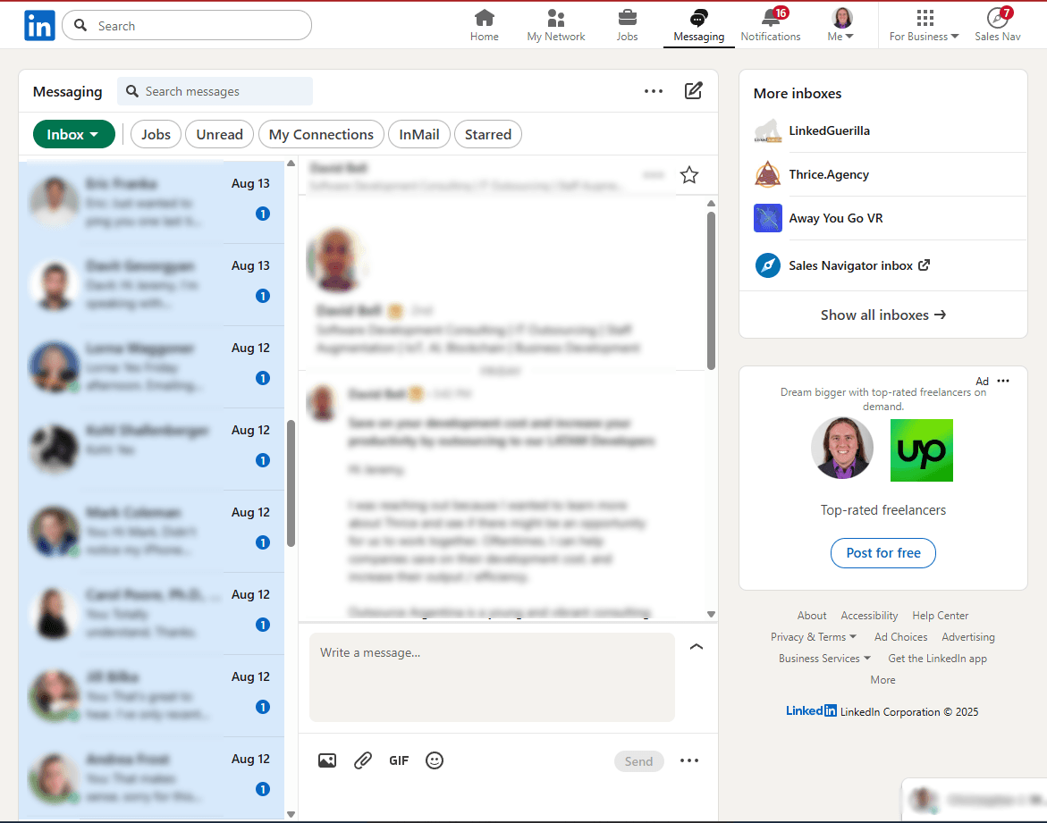 LinkedIn example